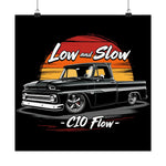 1964 Chevy C10 Poster Low and Slow C10 Flow Classic Truck Wall Art
