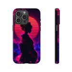 Neon Geisha Silhouette Phone Case | Tough Cover