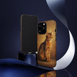 Abyssinian Warm Ticked Portrait Art Tough Phone Case