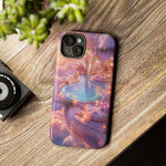 Floating Pool Deck Phone Case, Pastel Cloud 3D Render Cover