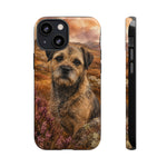 Border Terrier Earthy Watercolor Art Tough Phone Case
