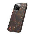 Tabby Cat on Christmas Tree phone case | Tough Case