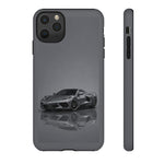 Matte Gray C8 Sports Car phone case | Tough Cases