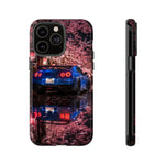 R35 GT-R Cherry Blossom Night Tough Phone Case - Wet Reflection