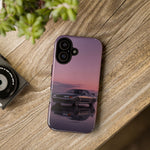 Sunset Skyline GT-R R32 phone case | car reflection, purple dusk