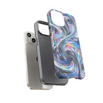 Chrome Metallic Swirl  Art Tough Phone Case