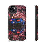R35 GT-R Cherry Blossom Night Tough Phone Case - Wet Reflection