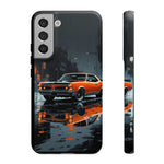 1966 GTO Orange Rainy City Tough Phone Case Cover Gift Art