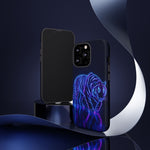 Neon Blue Tiger phone case | tough protective cover
