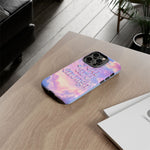 You Are Enough phone case | pastel cloud affirmation protective case