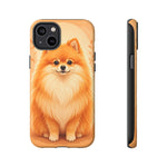 Pomeranian Tiny Fox Fluffy Art Tough Phone Case