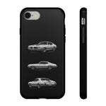 442 Phone Case Silver, Three-View Vector Tough Cover