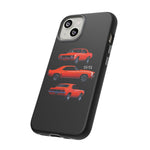1969 Camaro SS Orange Triple View Muscle Car Tough Phone Case