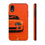 Orange Supra Phone Case, MK4 90s JDM Legend Tough Protective Cover for Men