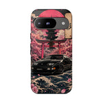Black 300ZX Phone Case, Cherry Blossom Torii Art Tough Cover