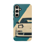 S13 Teal White Pop-up Tough Phone Case for JDM Fans