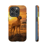 Rhodesian Ridgeback African Savanna Art Tough Phone Case