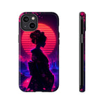 Neon Geisha Silhouette Phone Case | Tough Cover