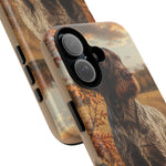 German Wirehaired Pointer Autumn Art Tough Phone Case