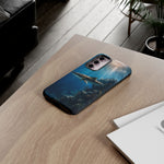 Cobia Reef Phone Case, Shaft of Light Ocean Fishing Tough Cover