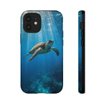 Sea Turtle Ocean Scene phone case | underwater marine life tough cover