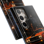 Challenger RT Phone Case, Rainy City Night Muscle Car Tough Cover