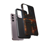 Challenger RT Phone Case, Rainy City Night Muscle Car Tough Cover