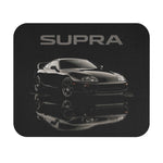 Supra JDM Car Mouse Pad – Black Turbo Coupe Art, Non-Slip Rubber Base