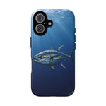 Yellowfin Tuna Phone Case, Deep Blue Water Tough Cover, Gift