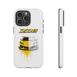 Z06 Corvette Phone Case, Yellow Sketch Reveal Chrome Cover