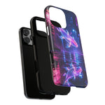 Neon Koi Reflection Vaporwave phone case | Tough Cover