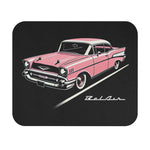 1957 Chevy Bel Air Mouse Pad – Pink Classic Car Retro Illustration