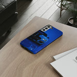Blue Mustang Art Phone Case, GT500 American Muscle Car Tough Cover for Men