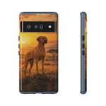 Rhodesian Ridgeback African Savanna Art Tough Phone Case