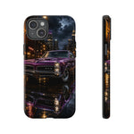 67 GTO Phone Case Purple, Rainy City Night Muscle Car Tough Cover