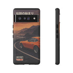 Datsun 240Z Classic JDM Sports Car Sunset Art Tough Phone Case