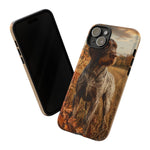 German Wirehaired Pointer Autumn Art Tough Phone Case