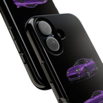 MK4 Supra Phone Case Purple, Three-View Vector Cover