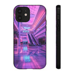 Empty Mall Escalator Vaporwave Art Tough Phone Case