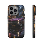 67 GTO Phone Case Purple, Rainy City Night Muscle Car Tough Cover