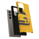 Yellow Supra Phone Case, MK4 90s JDM Legend Tough Protective Cover for Men