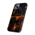Challenger RT Phone Case, Rainy City Night Muscle Car Tough Cover
