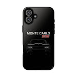 1986 Monte Carlo SS Black Front View Tough Phone Case Cover