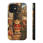 Corgi Royal Guard phone case | Cute British corgi soldier illustration