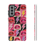 Pop Art Lips and Lightning Bolt Phone Case