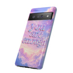 You Are Enough phone case | pastel cloud affirmation protective case