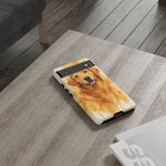 Golden Retriever Watercolor Art Tough Phone Case - Dog Portrait