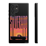 Silverado sunset truck Phone Case | Retro pickup silhouette