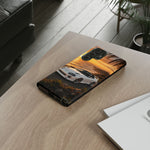 Supra MK4 Super White Targa Coastal Art Tough Phone Case