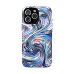 Chrome Metallic Swirl  Art Tough Phone Case
